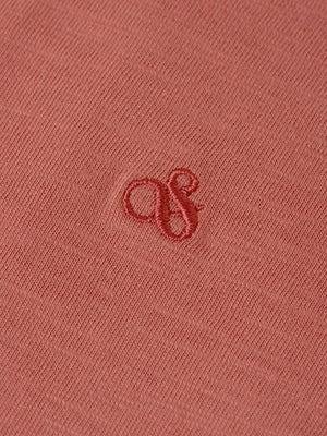 Ampersand Embroidery V-Neck Tee
