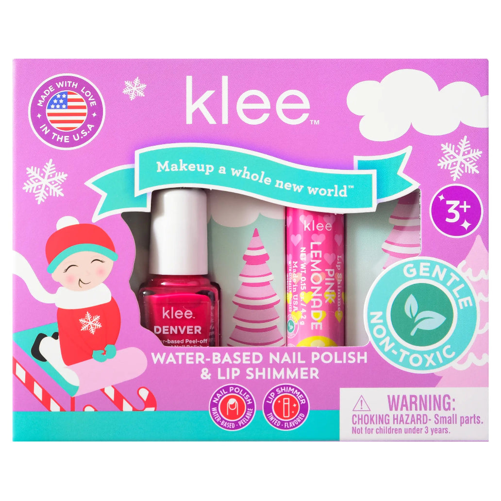 Water-Based Nail Polish Lip Shimmer Set