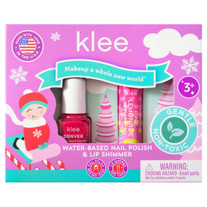 Water-Based Nail Polish Lip Shimmer Set