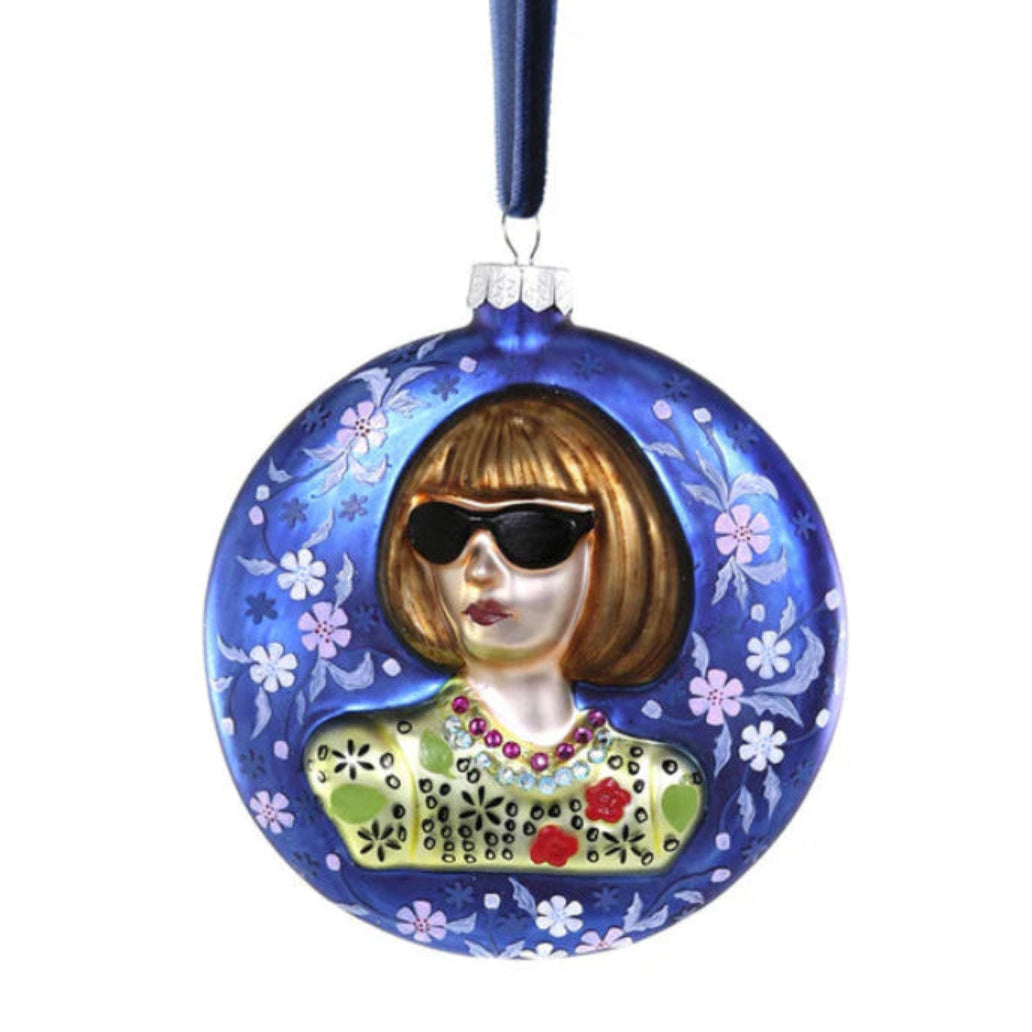 Anna Wintour Floral Ornament