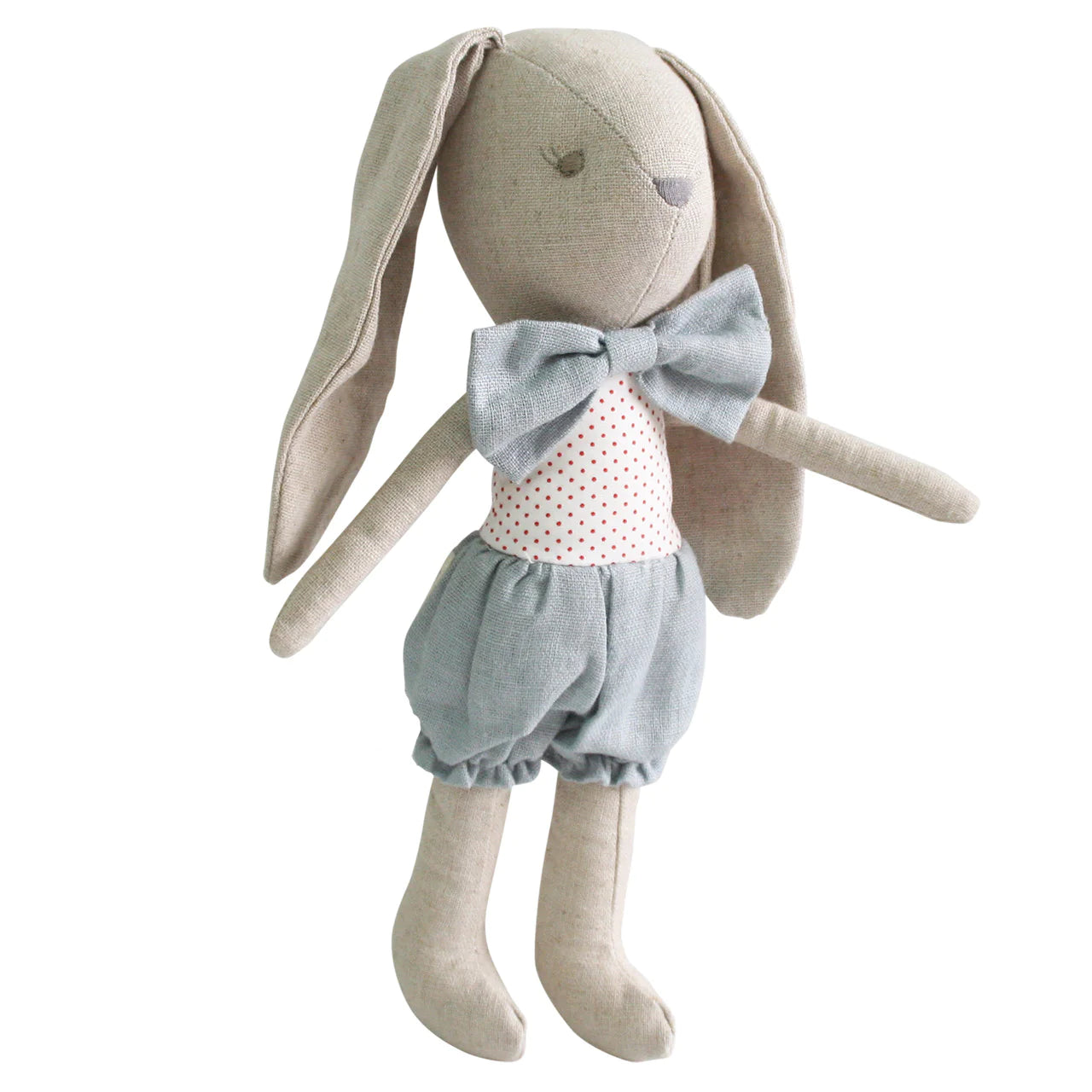 Baby Boy Bunny plush toy, boutique children’s gift from Ella Collective Raleigh