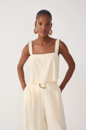 Linen Crop Top
