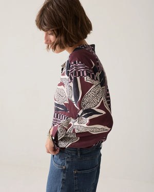 Scarf Print Blouse