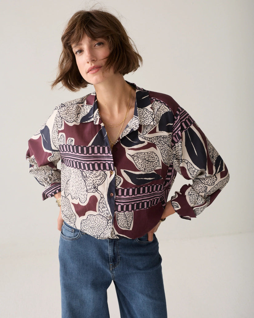Scarf Print Blouse
