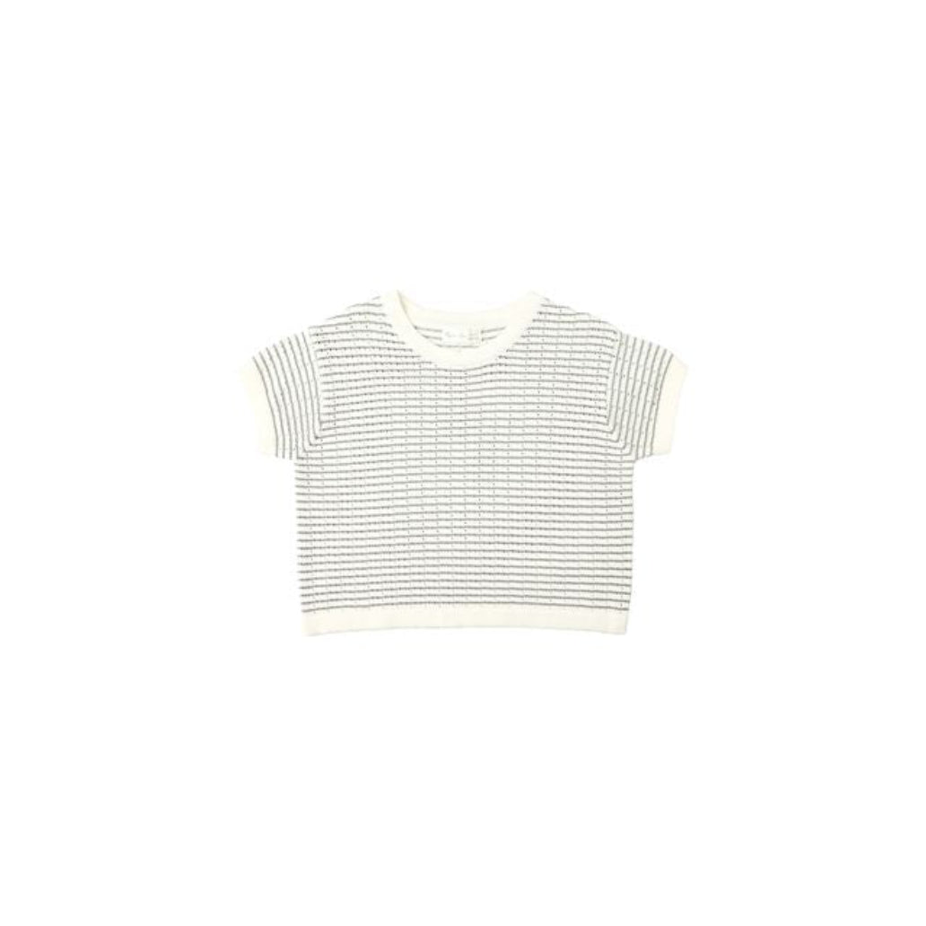 Boxy Crop Knit Tee