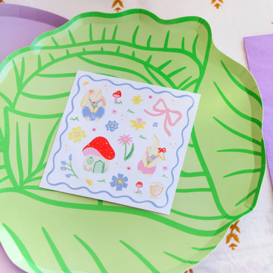 Bunnies in the Garden Sticker Set