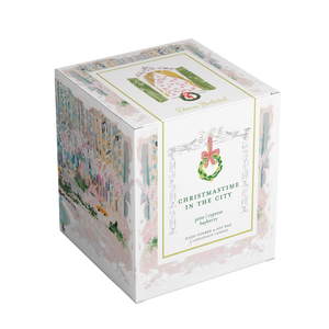 Christmas Time City Hand Illustrated Soy Candle
