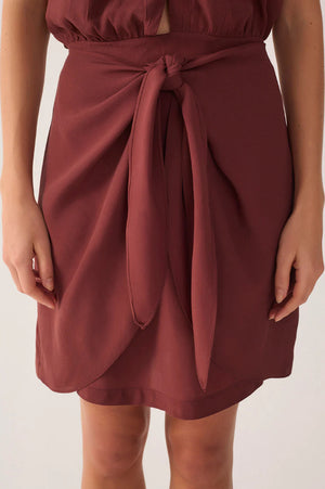 Halter Wrap Mini Dress