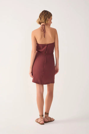 Halter Wrap Mini Dress