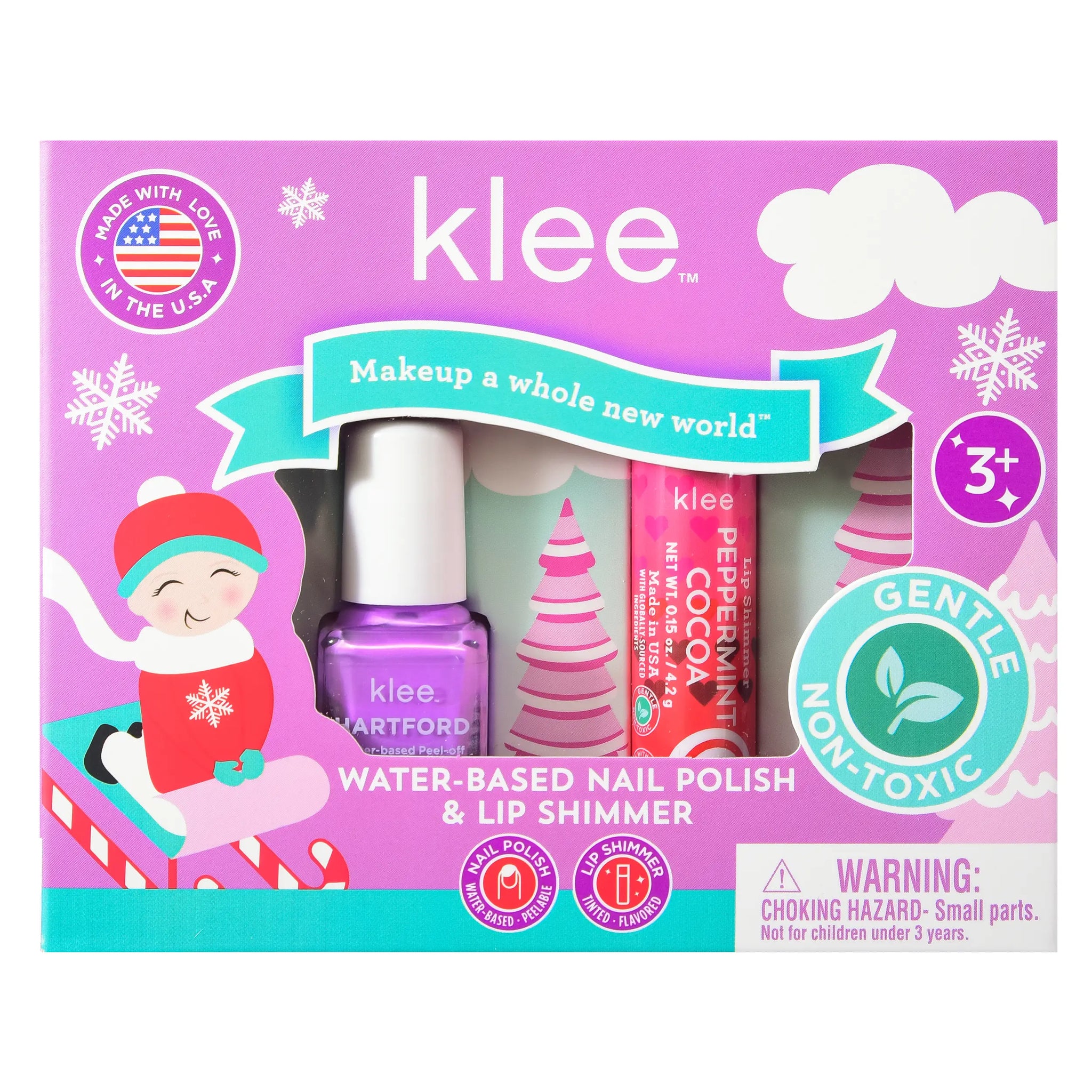Water-Based Nail Polish Lip Shimmer Set