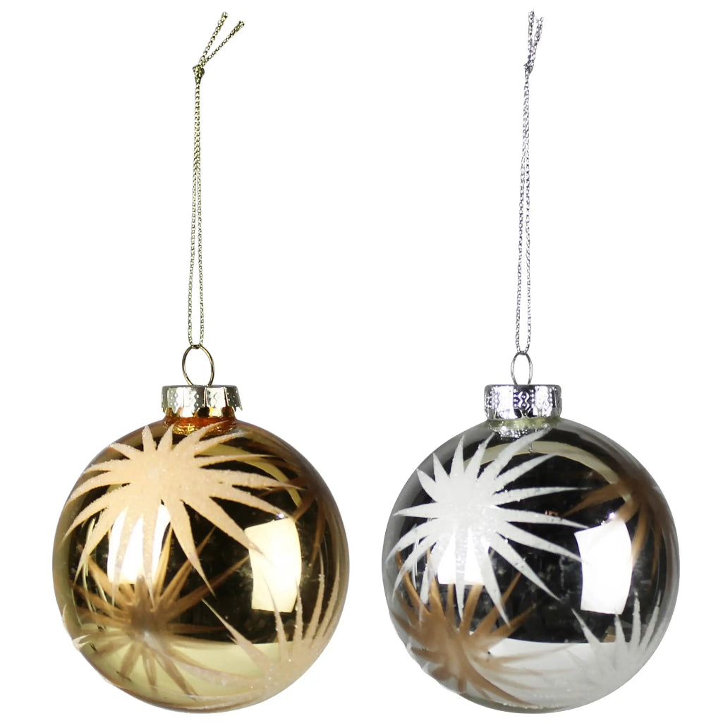 Etched Starburst Ornament