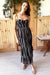 Fitted Bodice Ruffle Dress