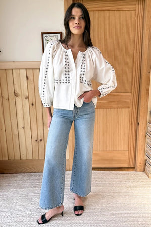 Frances Embroidery Blouse