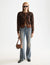 Fuzzy Jacquard Cardigan