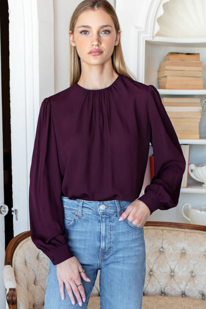 Gathered Neckline Top