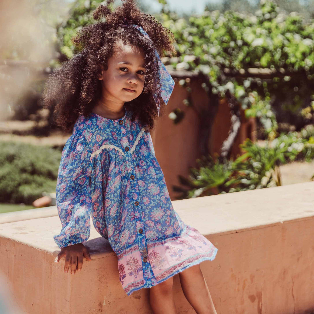 Girls floral dress at ELLA collective in Raleigh, NC.