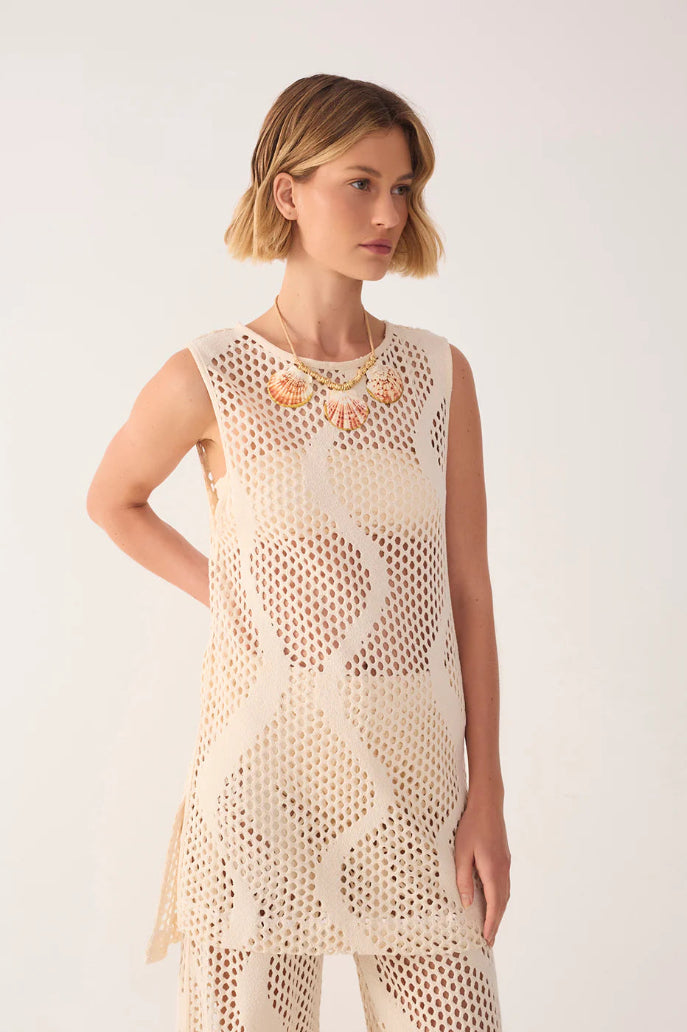 Crochet Beach Mini Dress