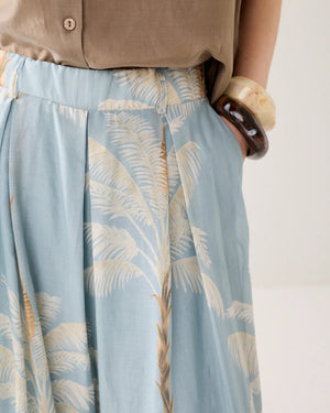 Palmtree Print Trousers