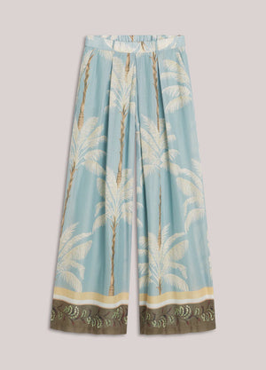 Palmtree Print Trousers