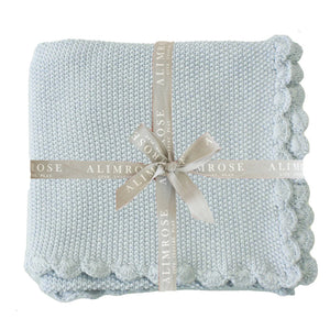 Mini Moss Stitch Baby Blanket