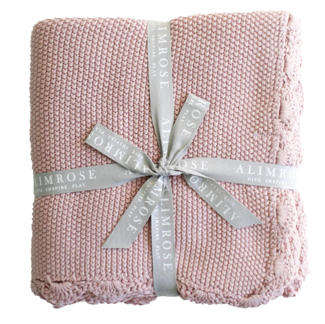 Mini Moss Stitch Baby Blanket