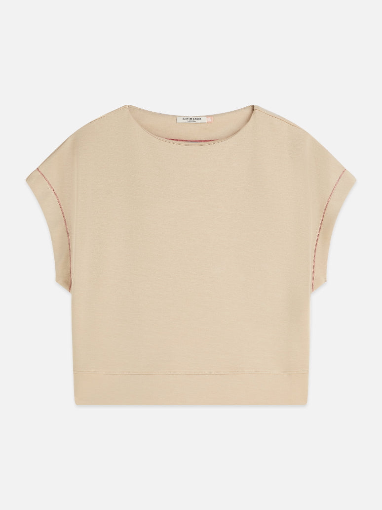 Modal Slash Neck Sweatshirt