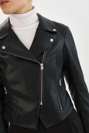 Monica Faux Leather Jacket