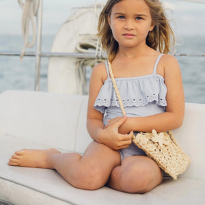 Off the Shoulder One Piece Swimsuit