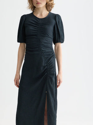 Open Structured Midi Dress