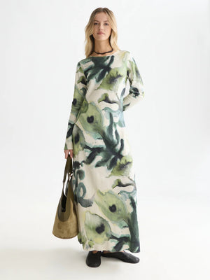 Printed Ankle Length Dress