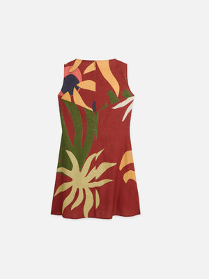 Printed Mini Tie Dress