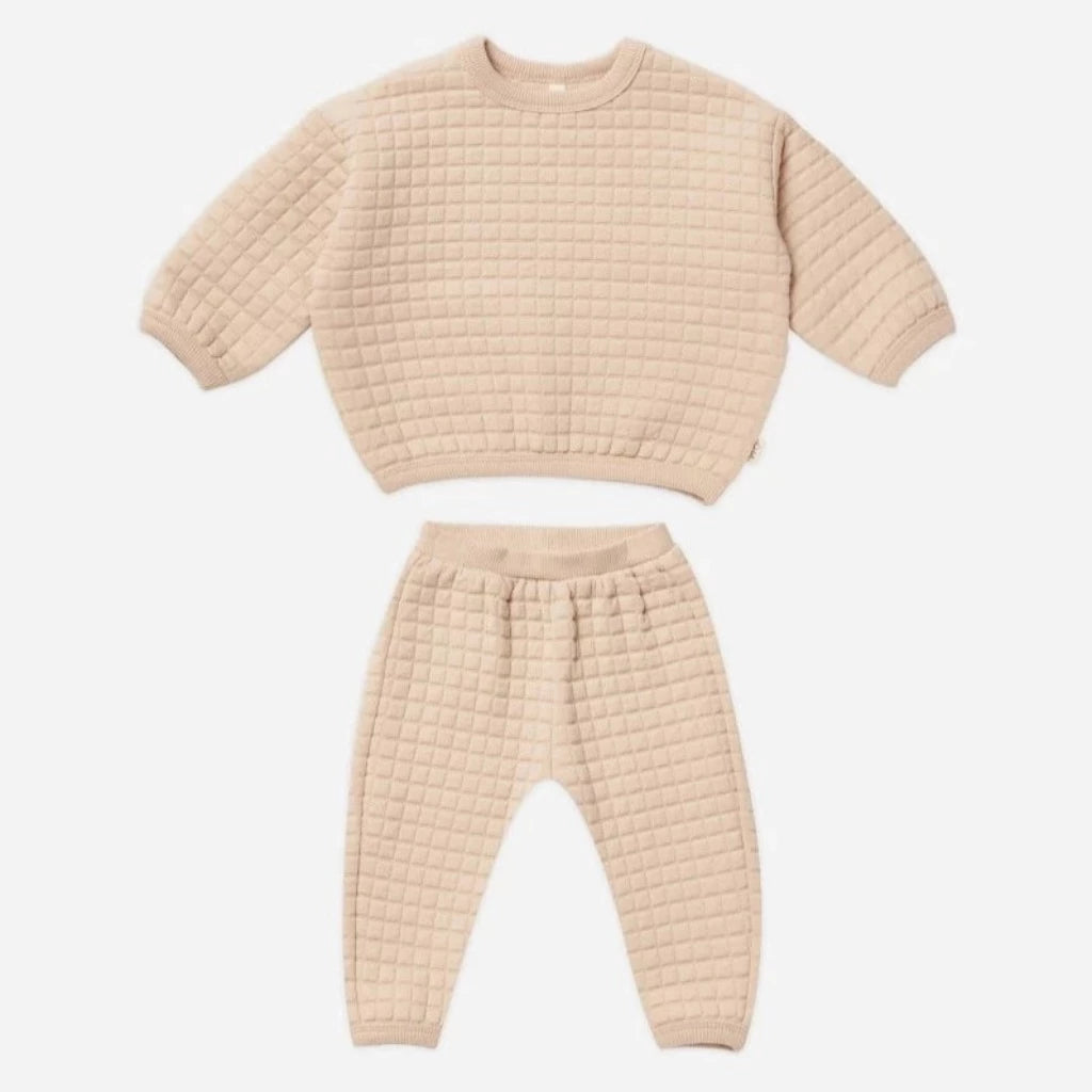 Quilted Sweater & Pant Set