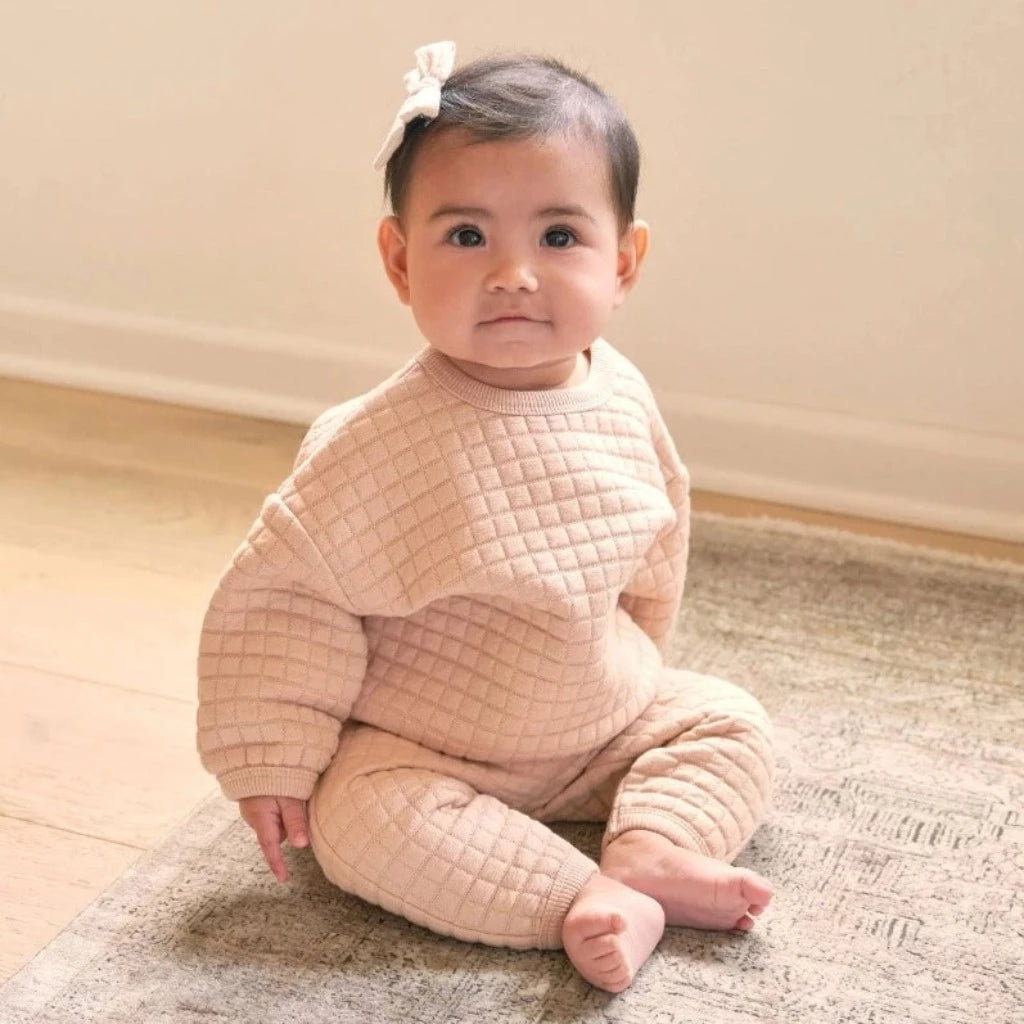Quilted Sweater & Pant Set