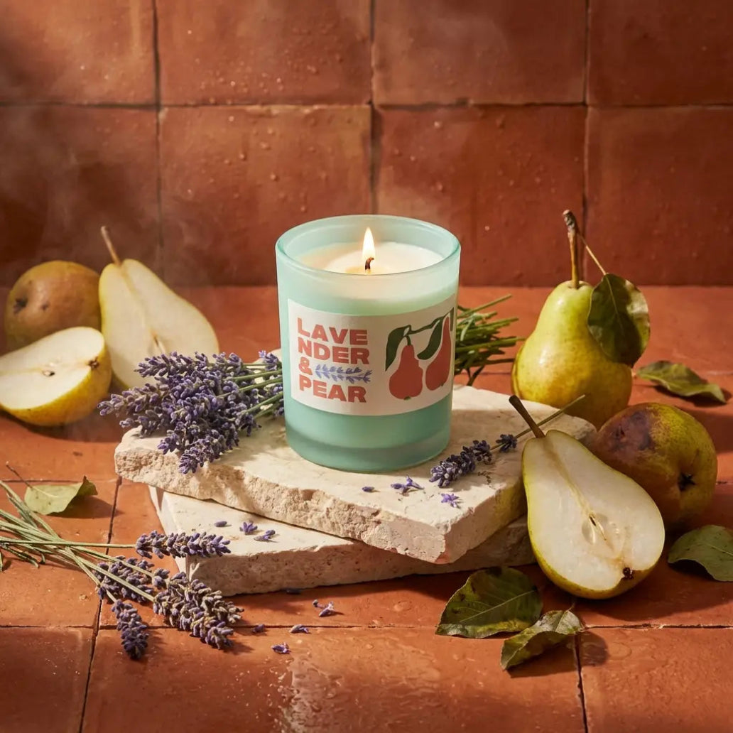 Market Lavender and Pear Candle