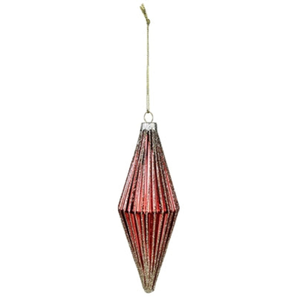 Ribbed Rhombus Ornament