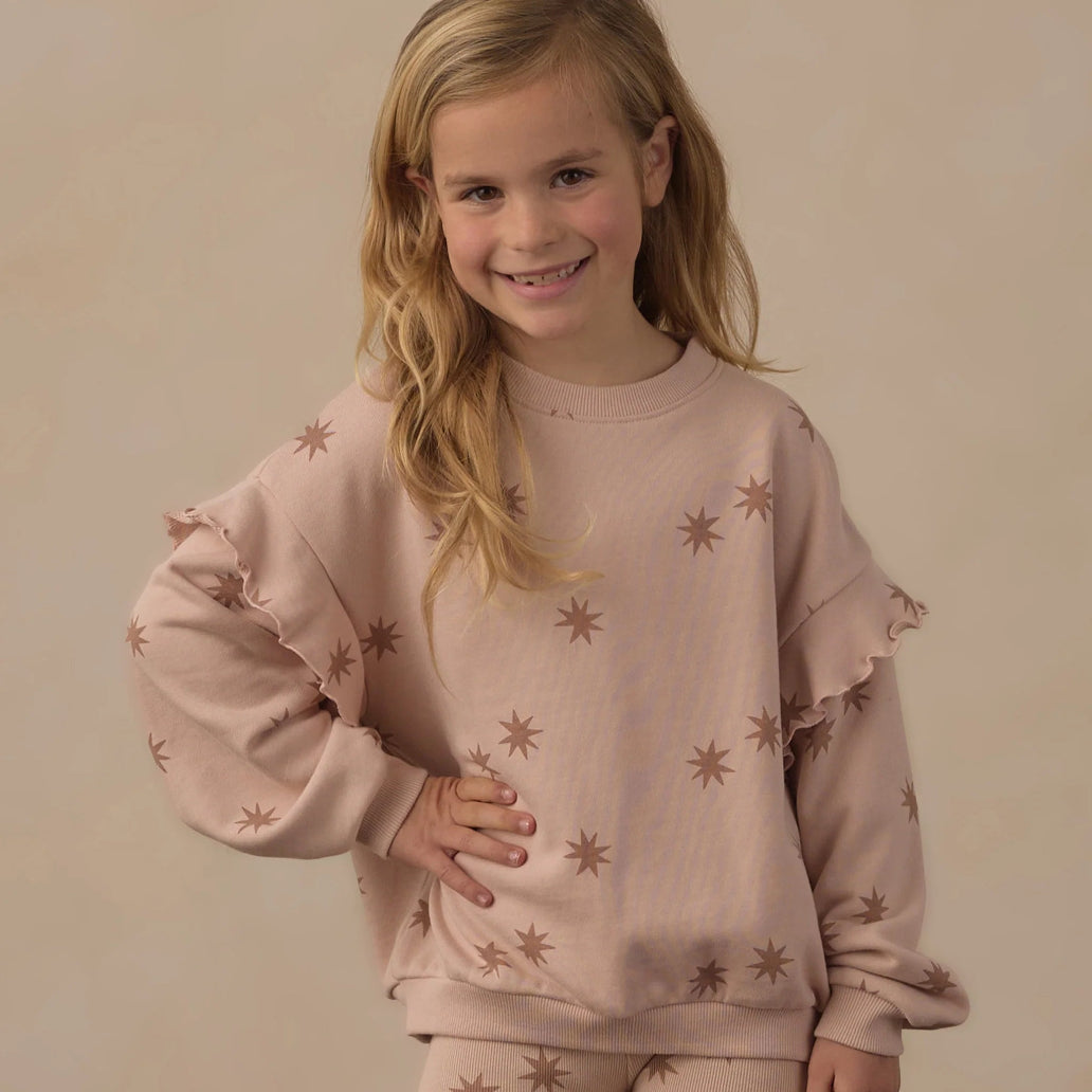 Ruffle Sweatshirt
