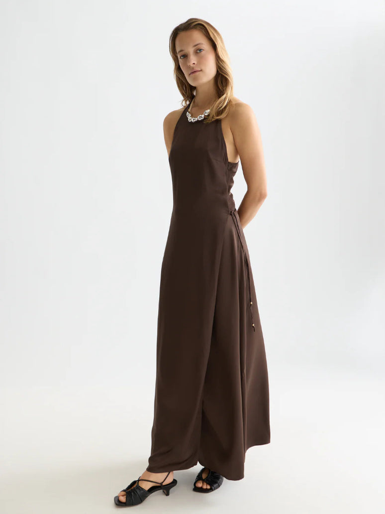 Viscose Maxi Wrap Dress