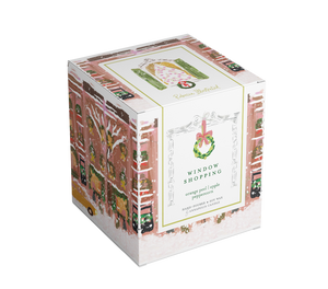 Window Shopping - Hand Illustrated Soy Candle