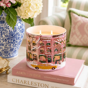 Window Shopping - Hand Illustrated Soy Candle
