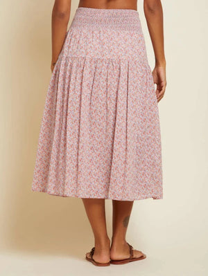 Yumi Smocked Tiered Skirt