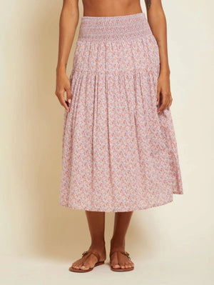 Yumi Smocked Tiered Skirt