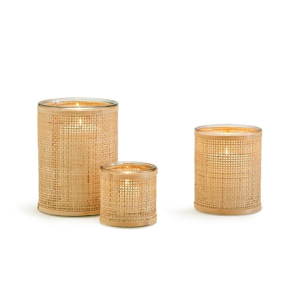 Rattan Wrapped Cachepot