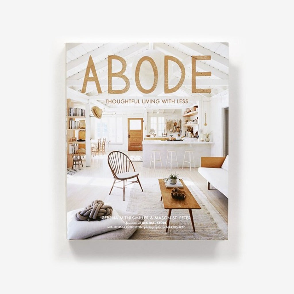 Abode coffee table book, modern design and interiors inspiration from Raleigh boutique.