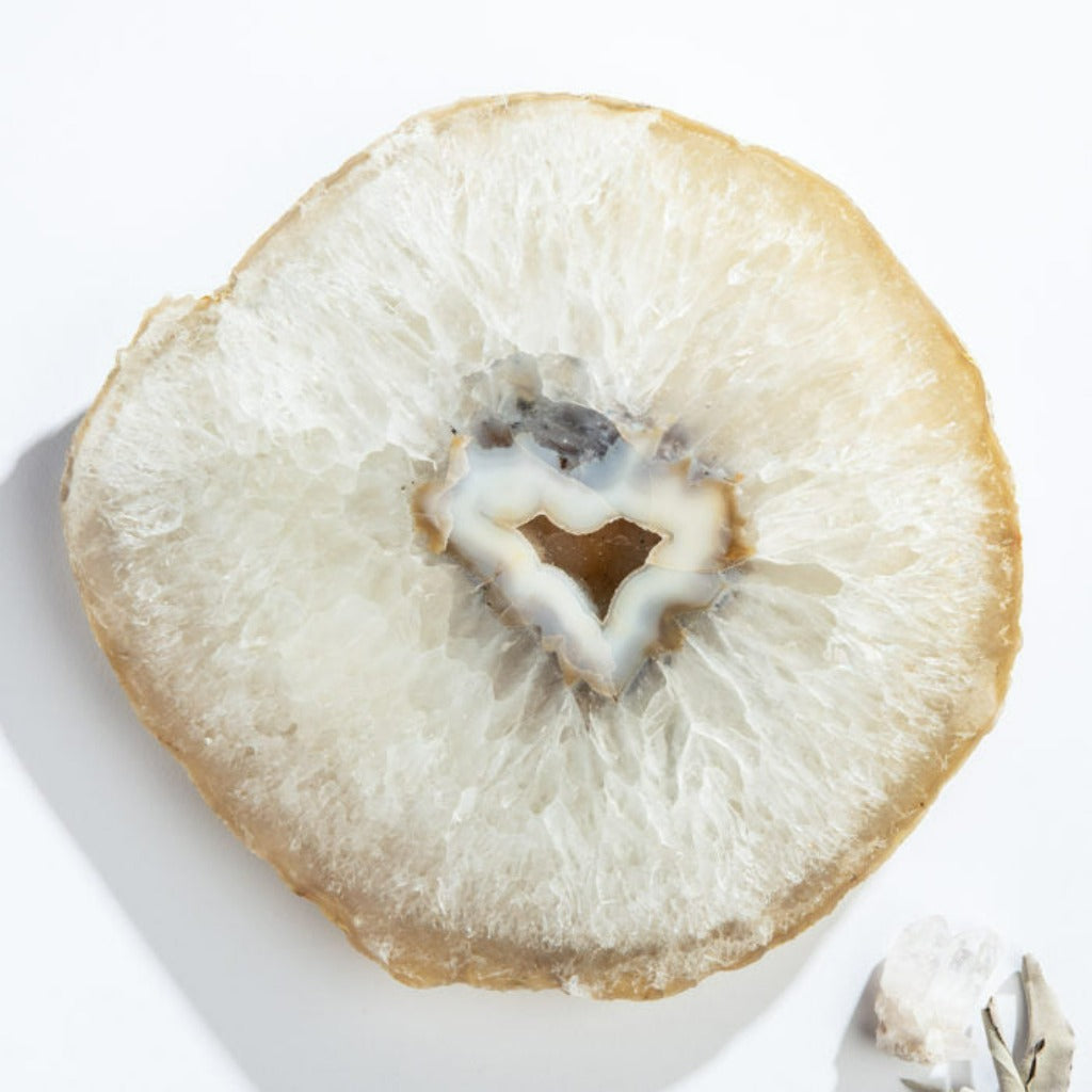 Agate slab, boutique decorative stone accent from Ella Collective Raleigh.