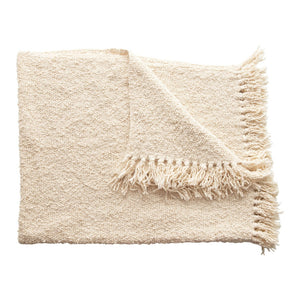 Boucle Fringe Throw