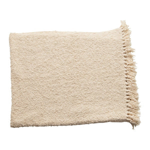 Boucle Fringe Throw