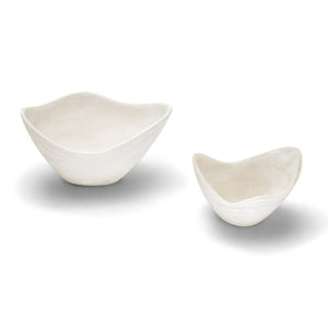 White Cloud Organic Shaped Bowl