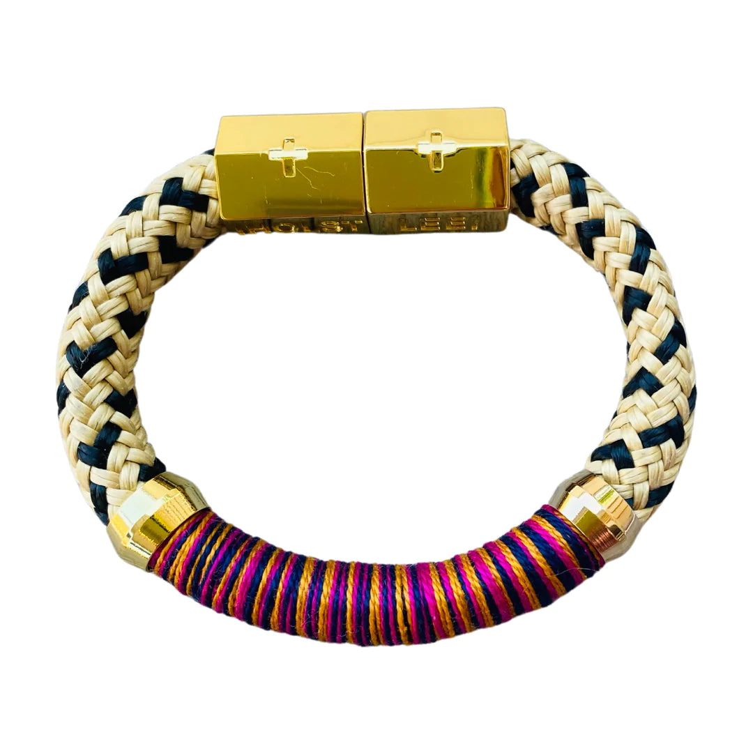 Colorblock bracelet with multi-tone design, boutique women’s jewelry from Ella Collective Raleigh.