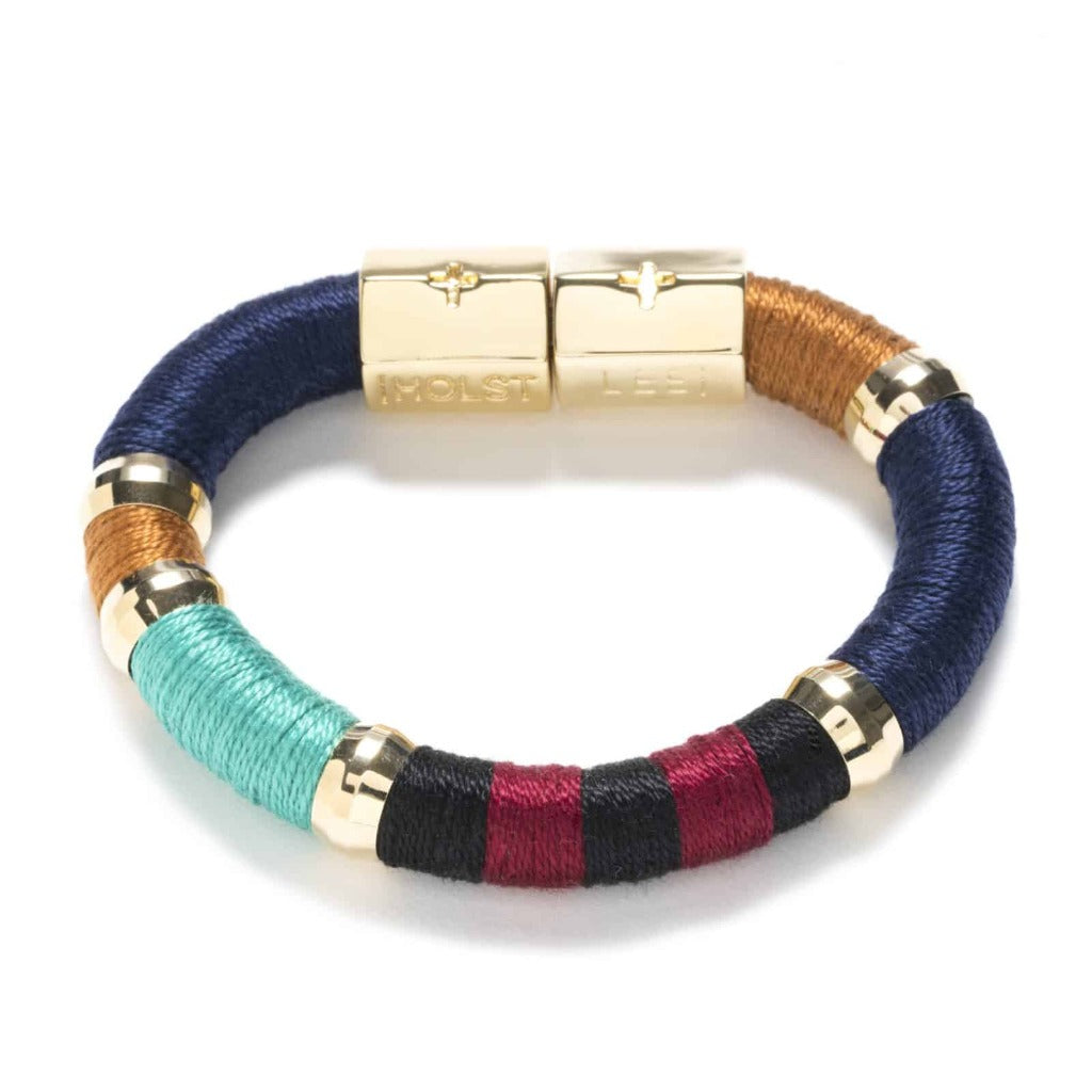 Colorblock bracelet with multi-tone design, boutique women’s jewelry from Ella Collective Raleigh.