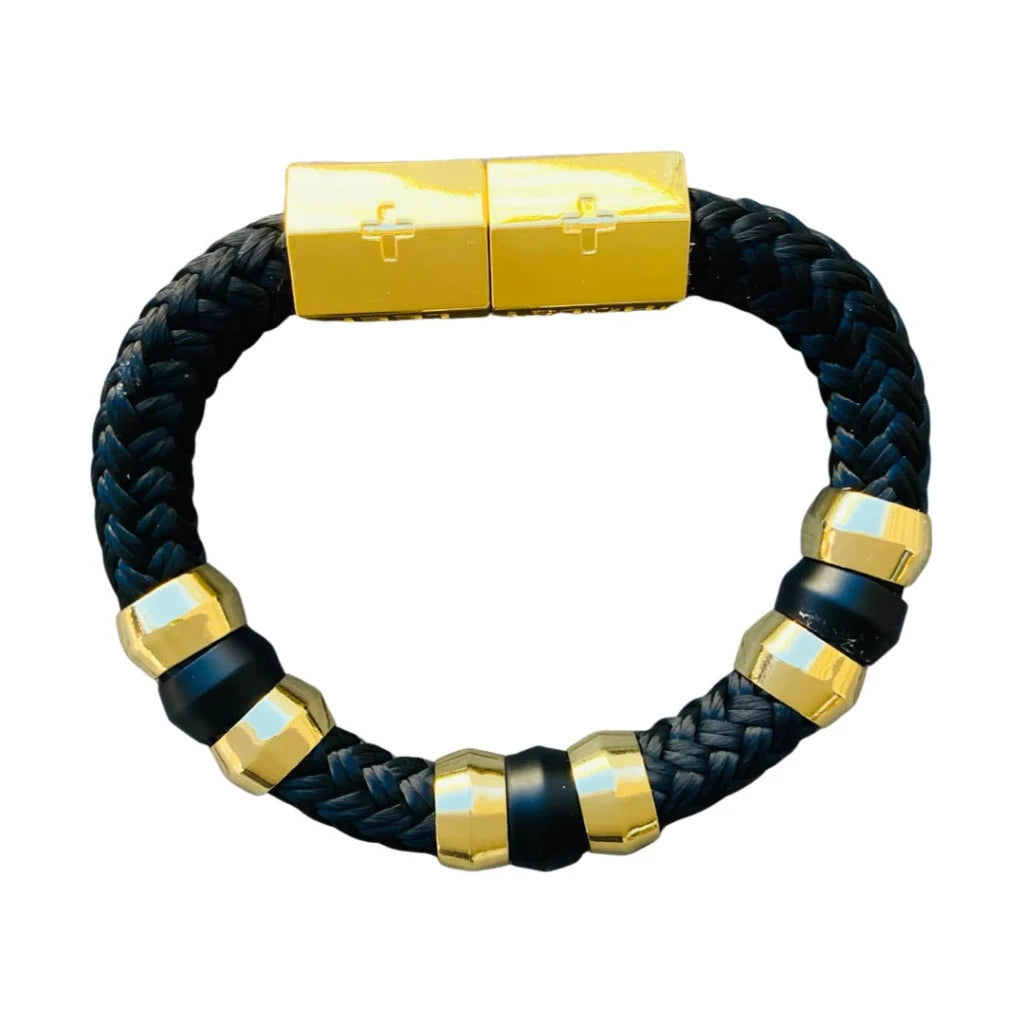 Colorblock bracelet with multi-tone design, boutique women’s jewelry from Ella Collective Raleigh.